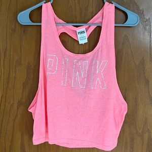 VS PINK heart cutout tank top
